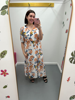 Chiffon Floral Maxi Dress