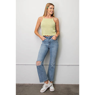 Knit Tank Lime