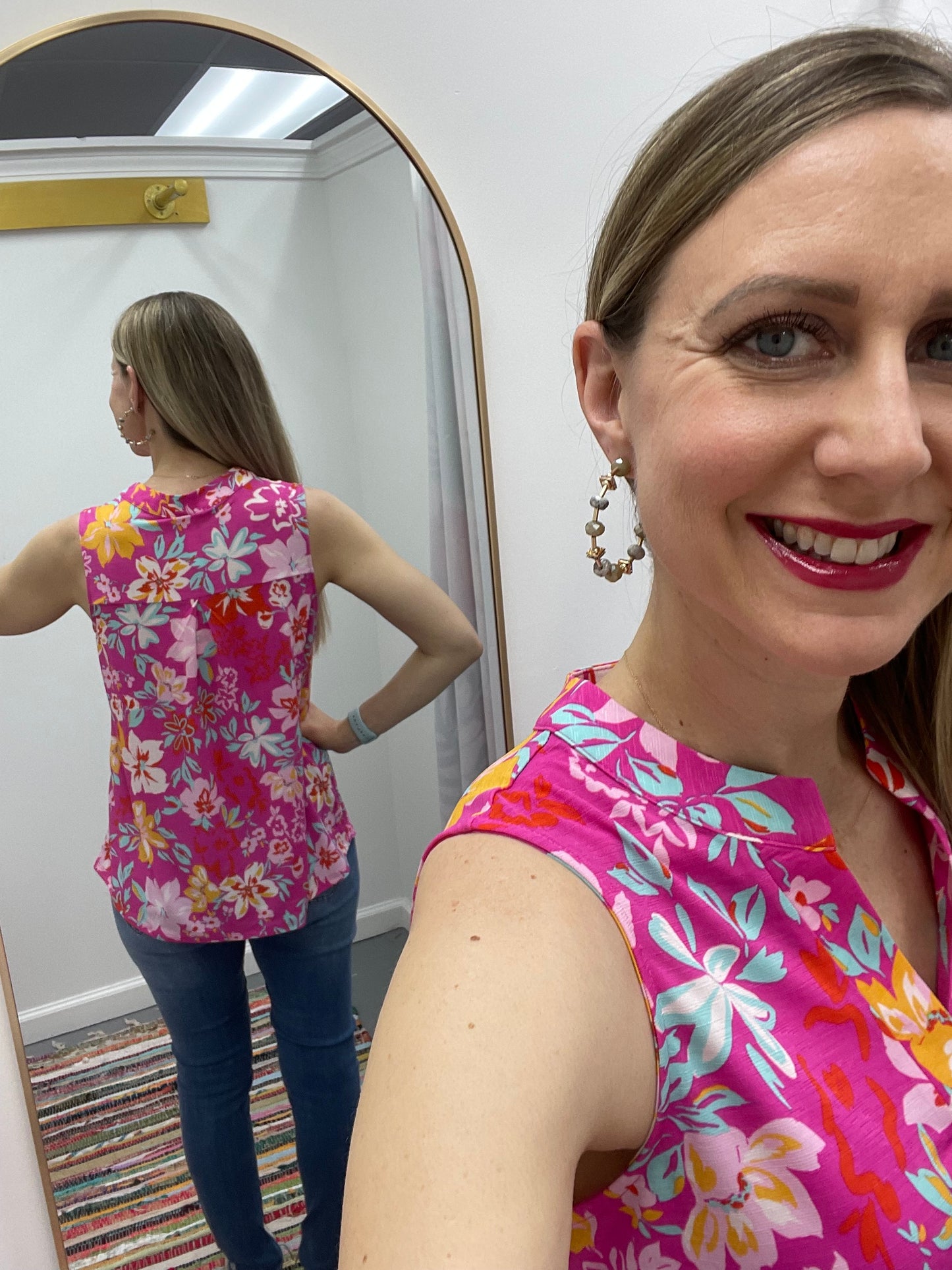 Svlss Top Pink Floral