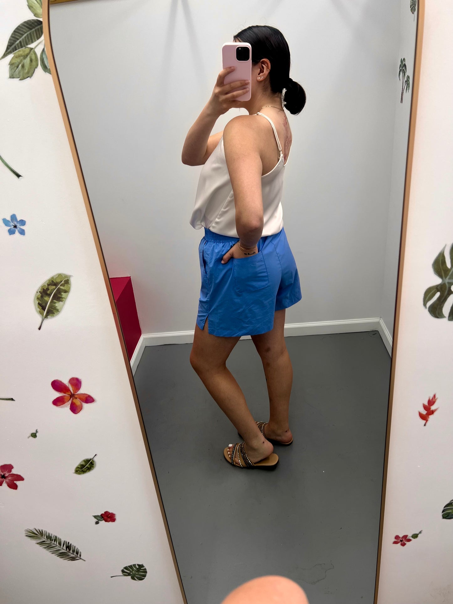 Linen Shorts W/ Pockets