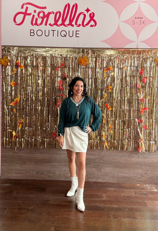 Varsity Top Midnight Green