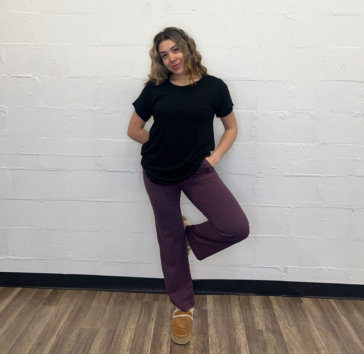 Straight Leg Butter Leggings Grape