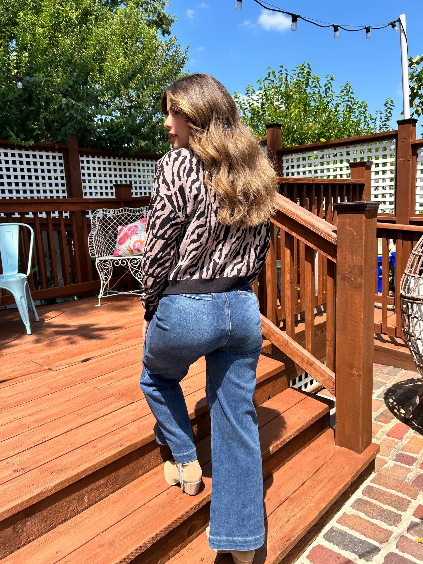Zebra Print Cardigan