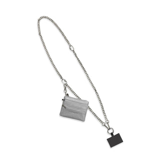 Clip & Go Chain w Pouch Silver
