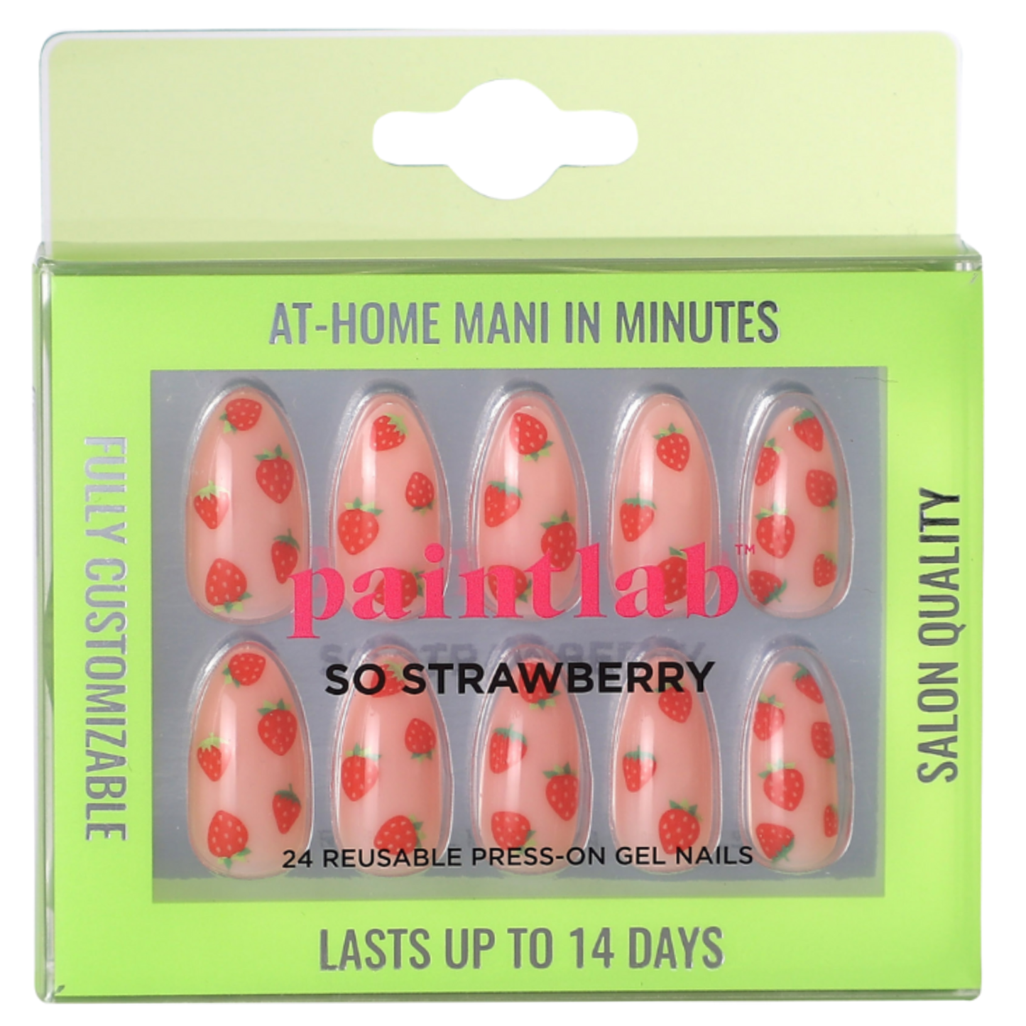 So Strawberry Press-On Nails