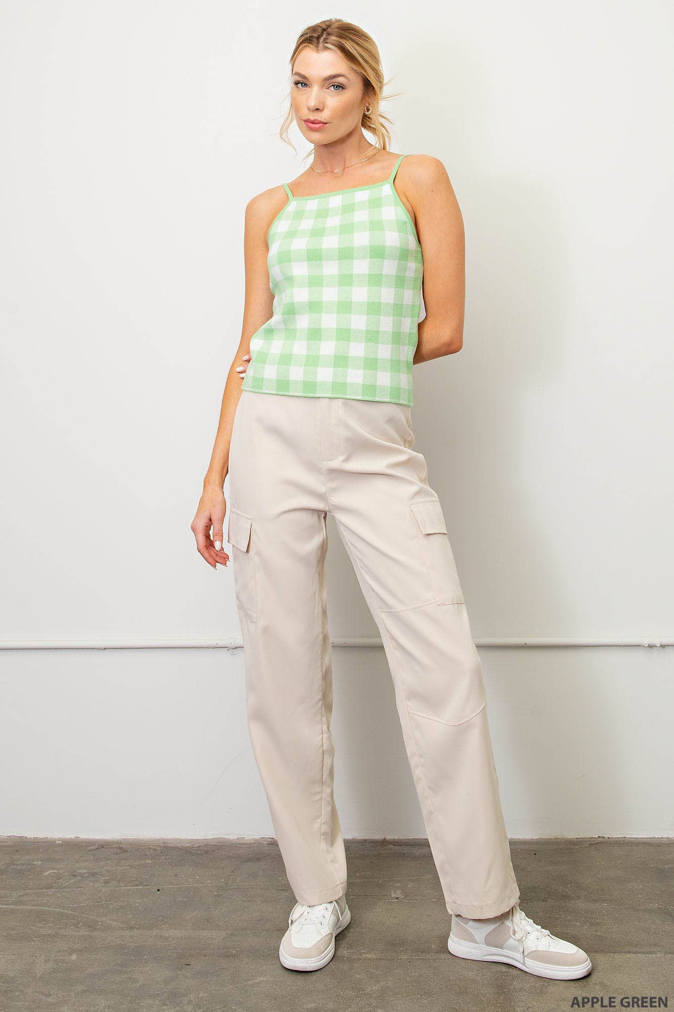 Green Checkered Tank