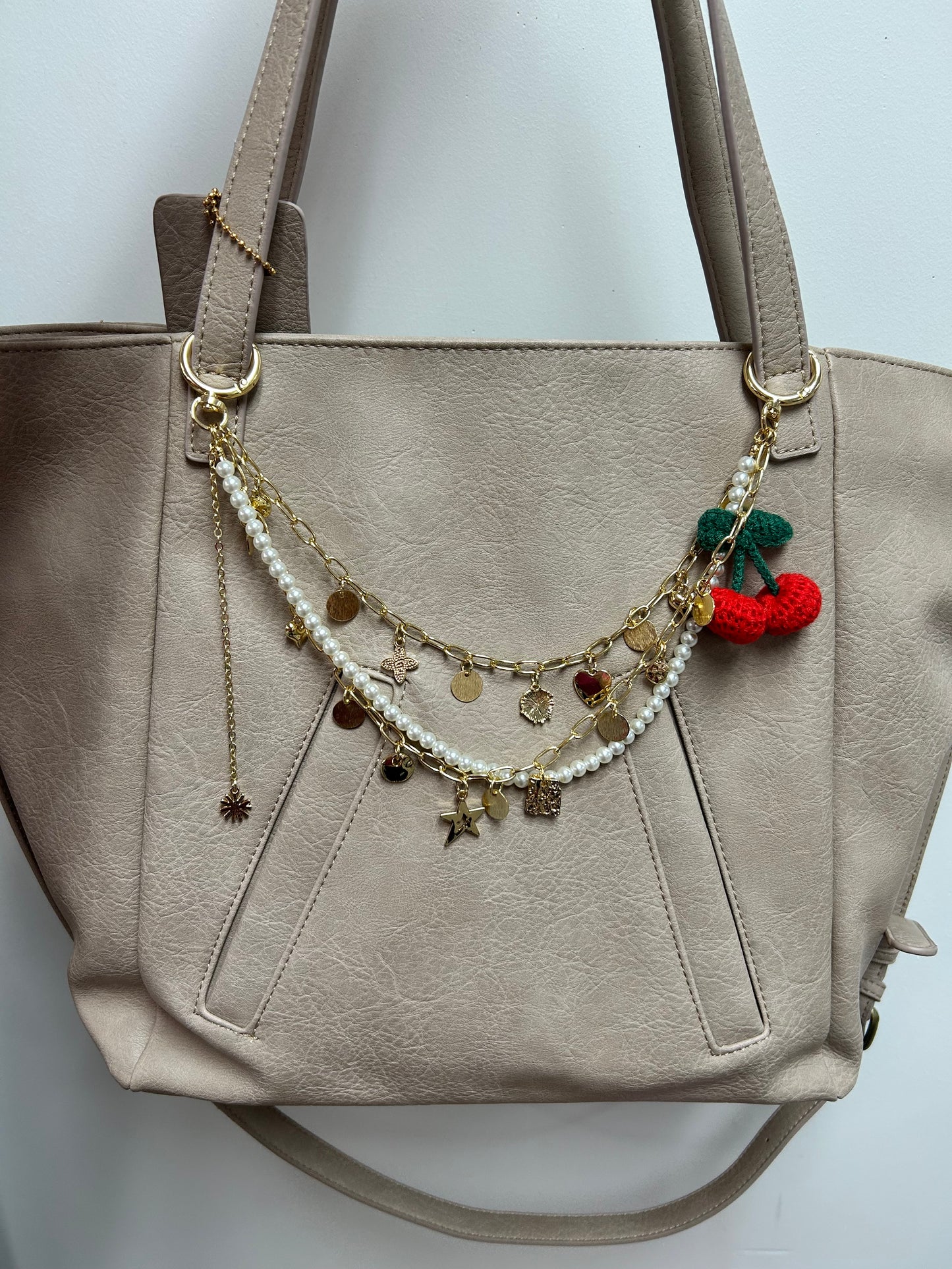 Bag Chain Charms Multi Cherry