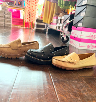 Black Studded Loafer