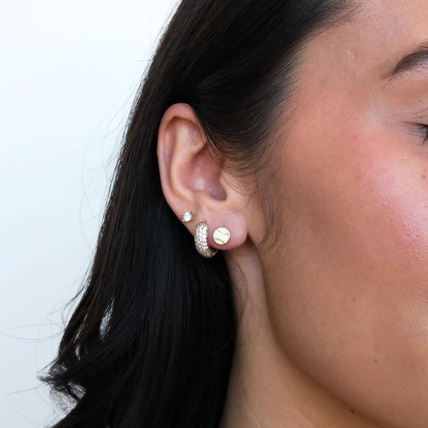 Baseball Stud Earrings