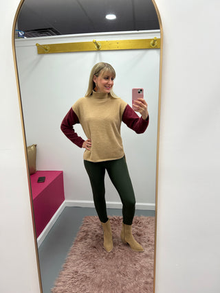 Max Sculpt Ribbed Leggings Olive