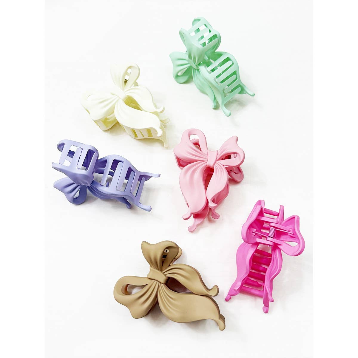 Matte Bow Hair Clip Claw