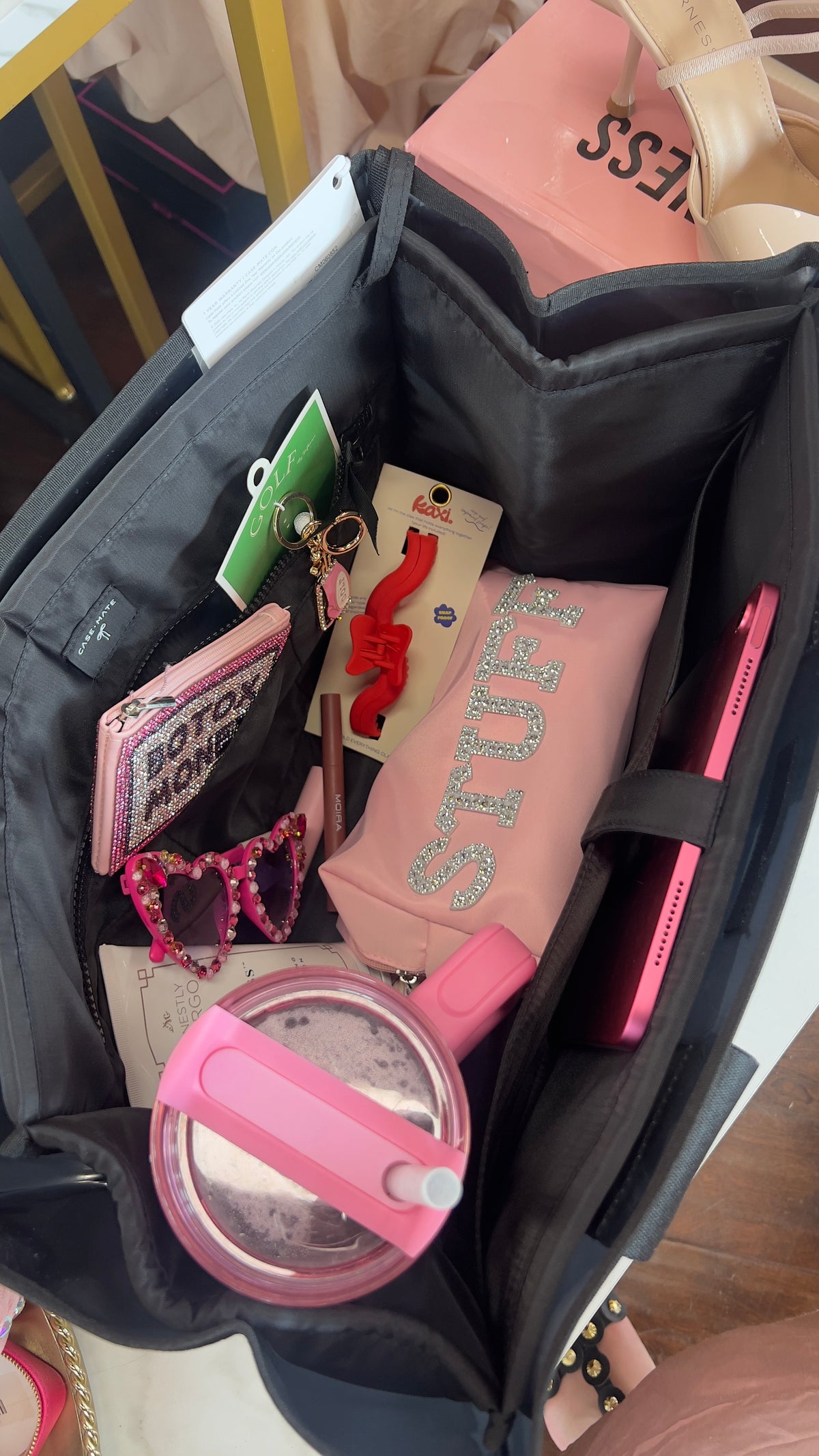 Jelly Tote Organizer Black