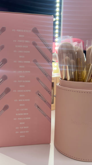 Brush Set 24 Pc Lt Pink