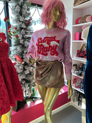 Santa B@by Sequin Sweater