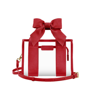 Clear Stadium Bag Varsity Red Bow