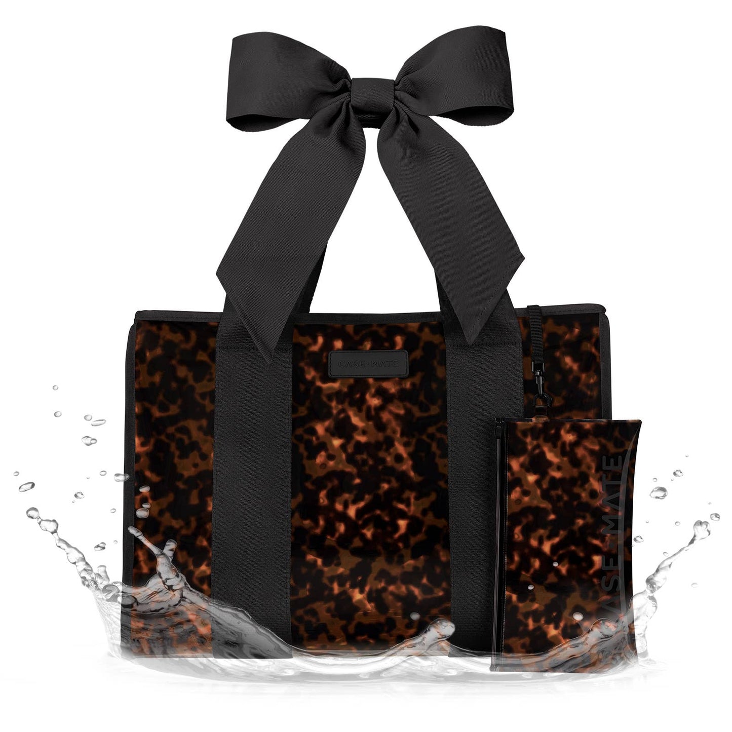 Tortoiseshell Bow Jelly Tote