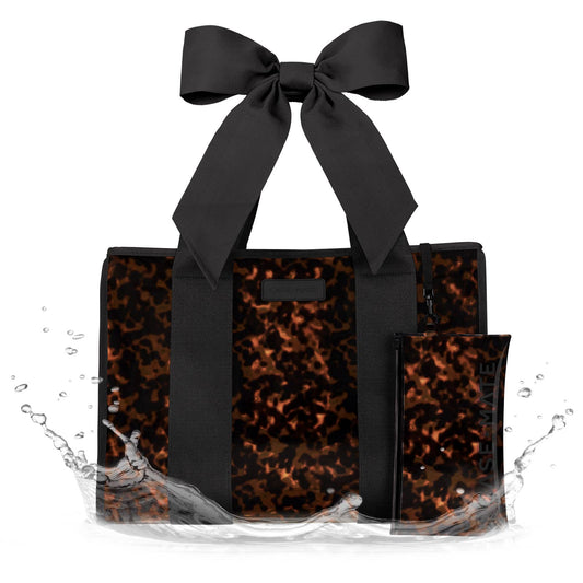 Tortoiseshell Bow Jelly Tote