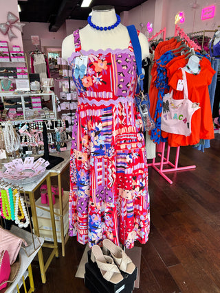 Curvy Pink Tropics Dress