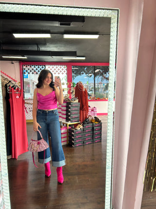 Hot Girl Pink Bootie