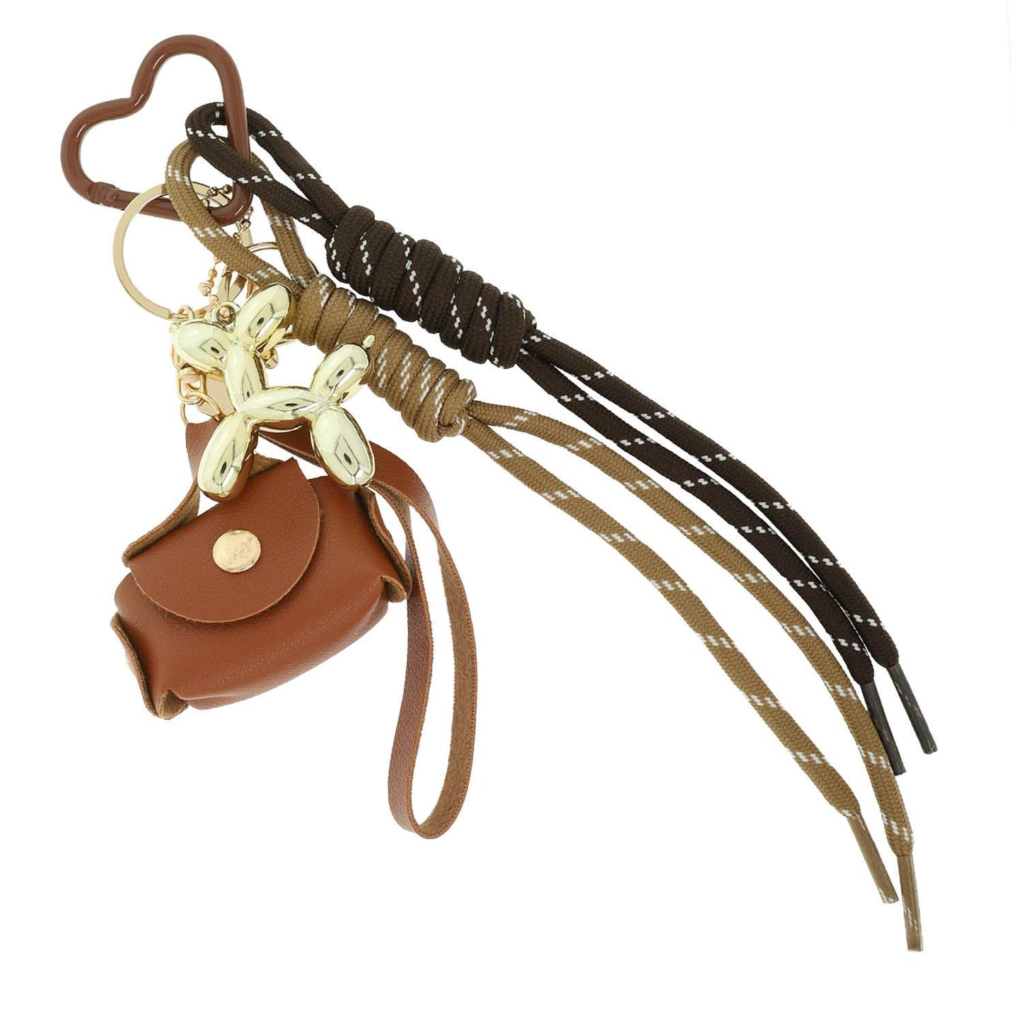 Bag Charm Rope Brown
