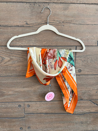 Floral Garden Bandana - Orange