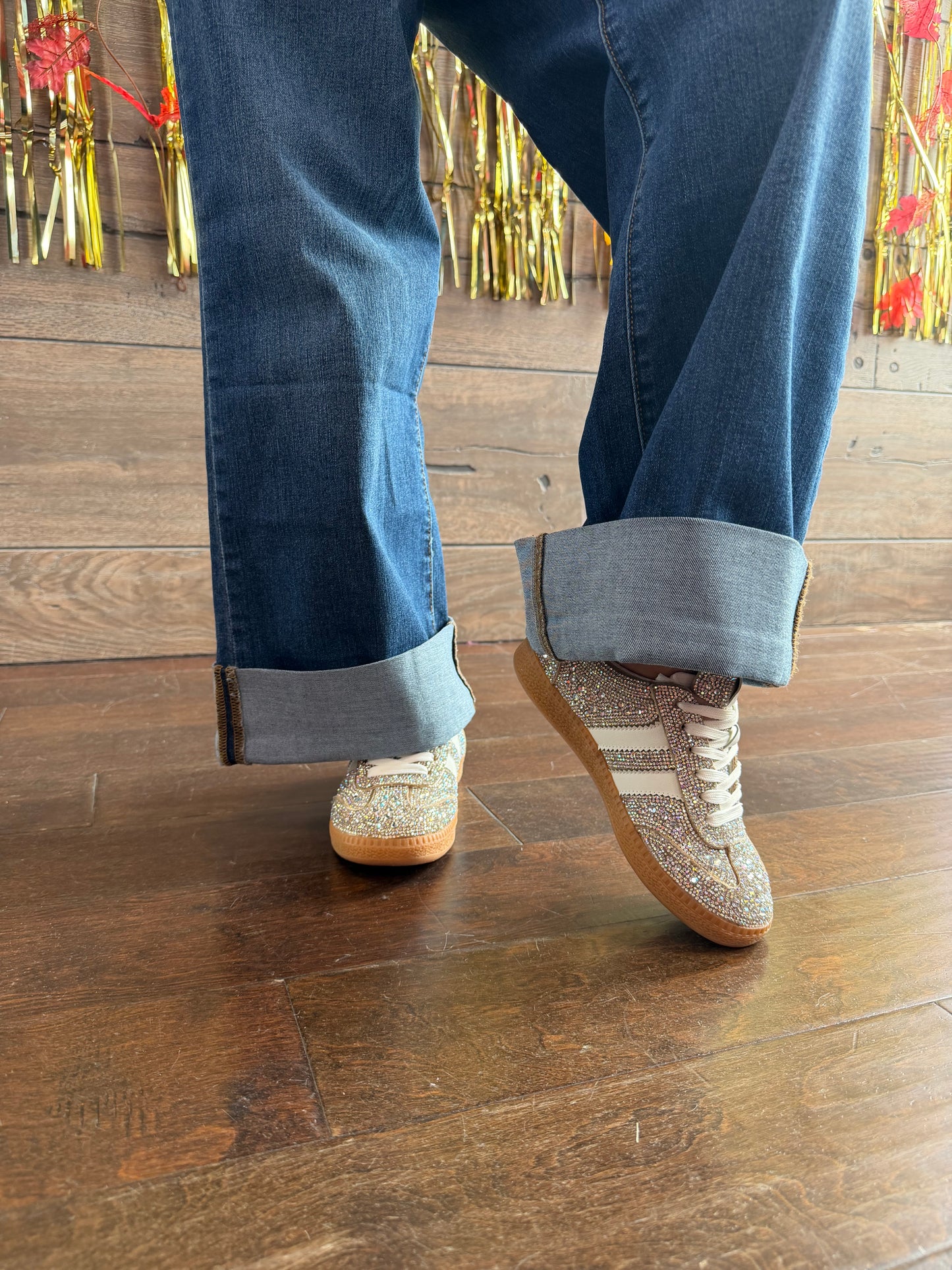 Heads Up Rhinestone Sneakers