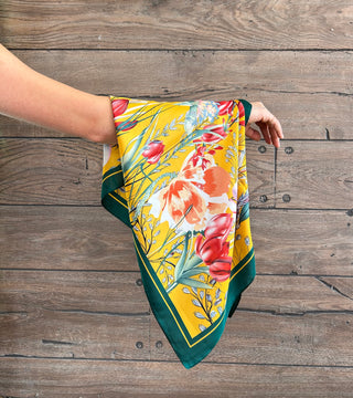 Floral Garden Bandana - Green