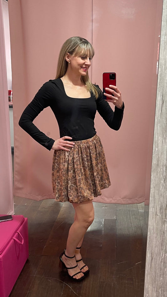 Bubble Skirt Wild Print