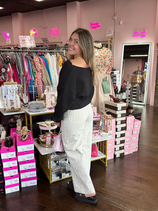 Off The Shoulder Sweatshirt