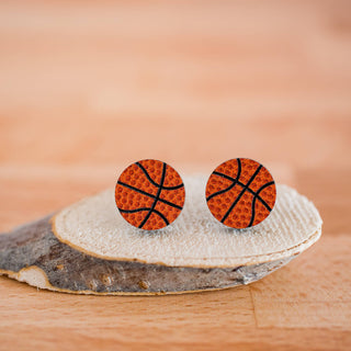 Basketball Stud Earrings