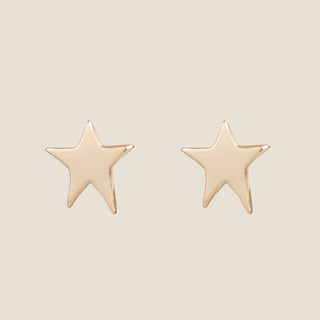 Gold Superstar Stud Earrings