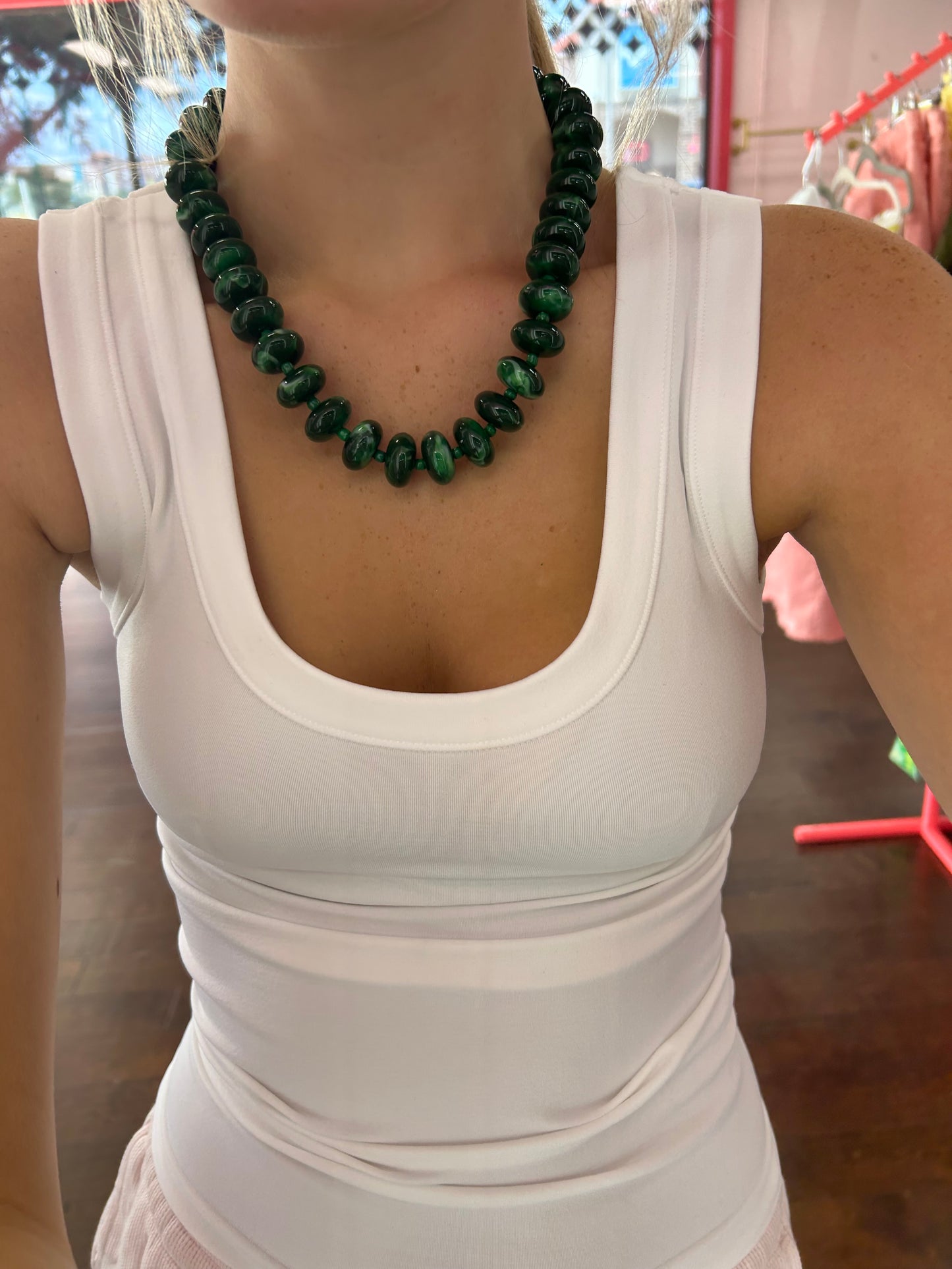 Pop of Color Beaded Necklace