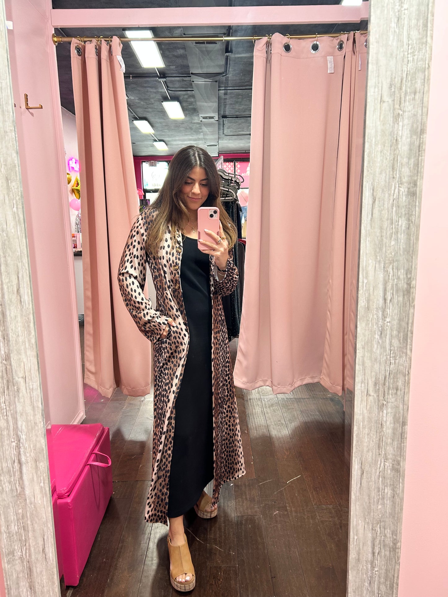 Leopard Long Cardigan Jacket