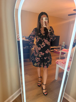 SPECIAL ORDER - Ruffle Dress Veranda Floral Vine