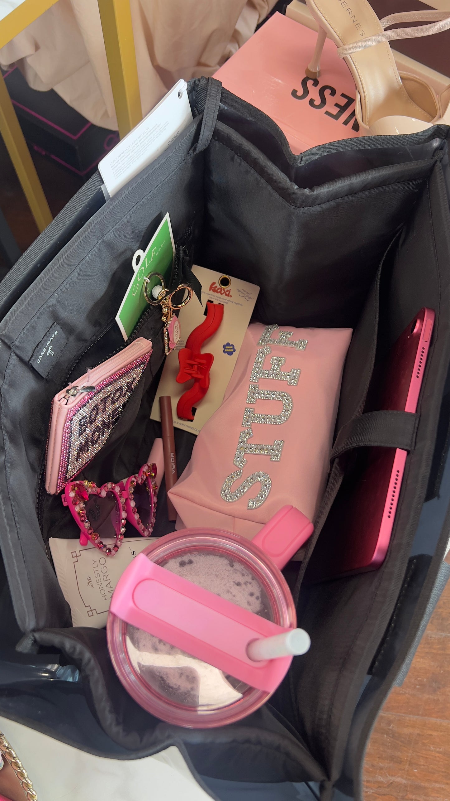 Jelly Tote Organizer Black
