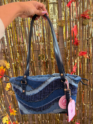 Desert Stitch Shoulder Bag Denim