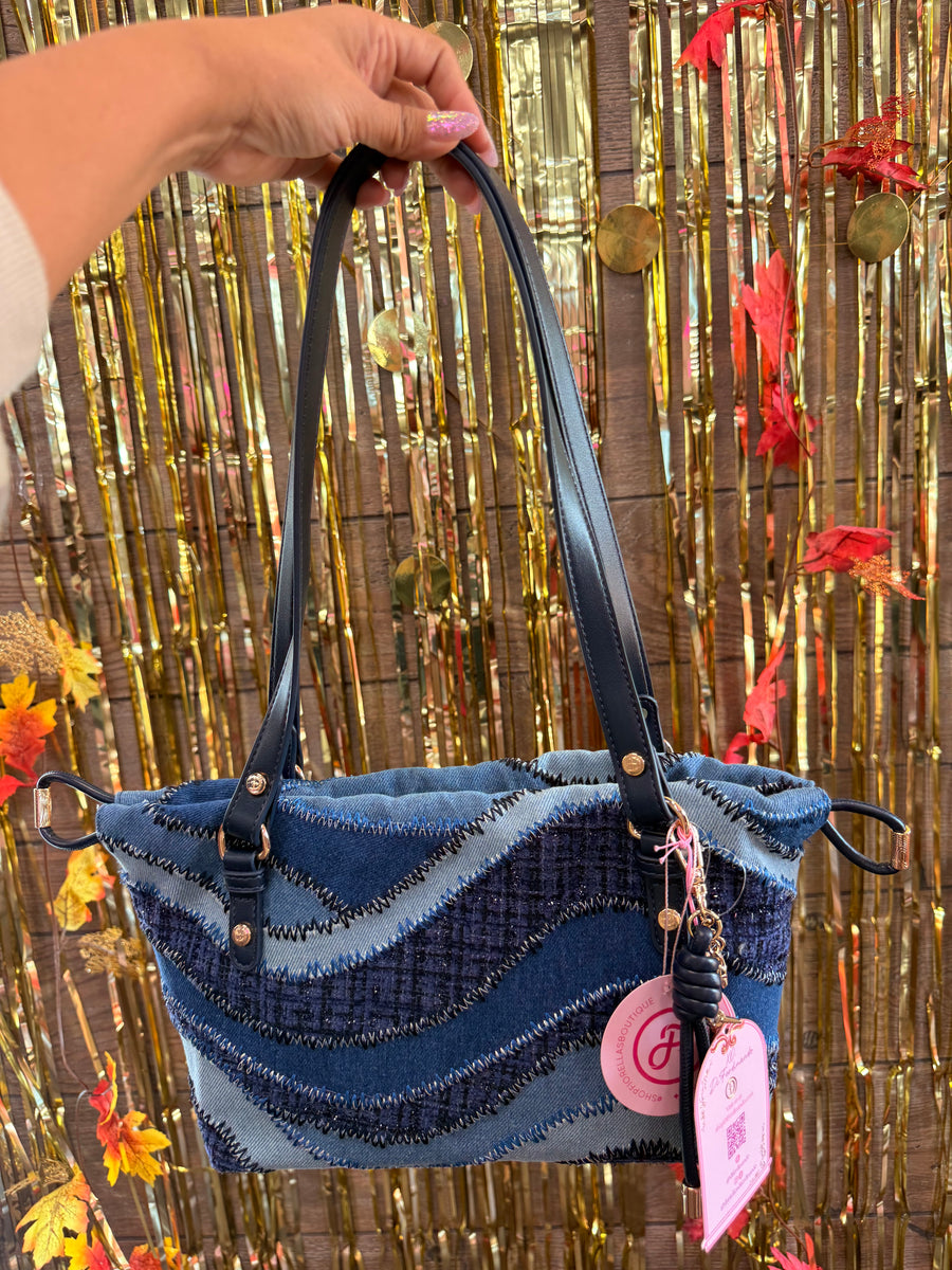 Desert Stitch Shoulder Bag Denim
