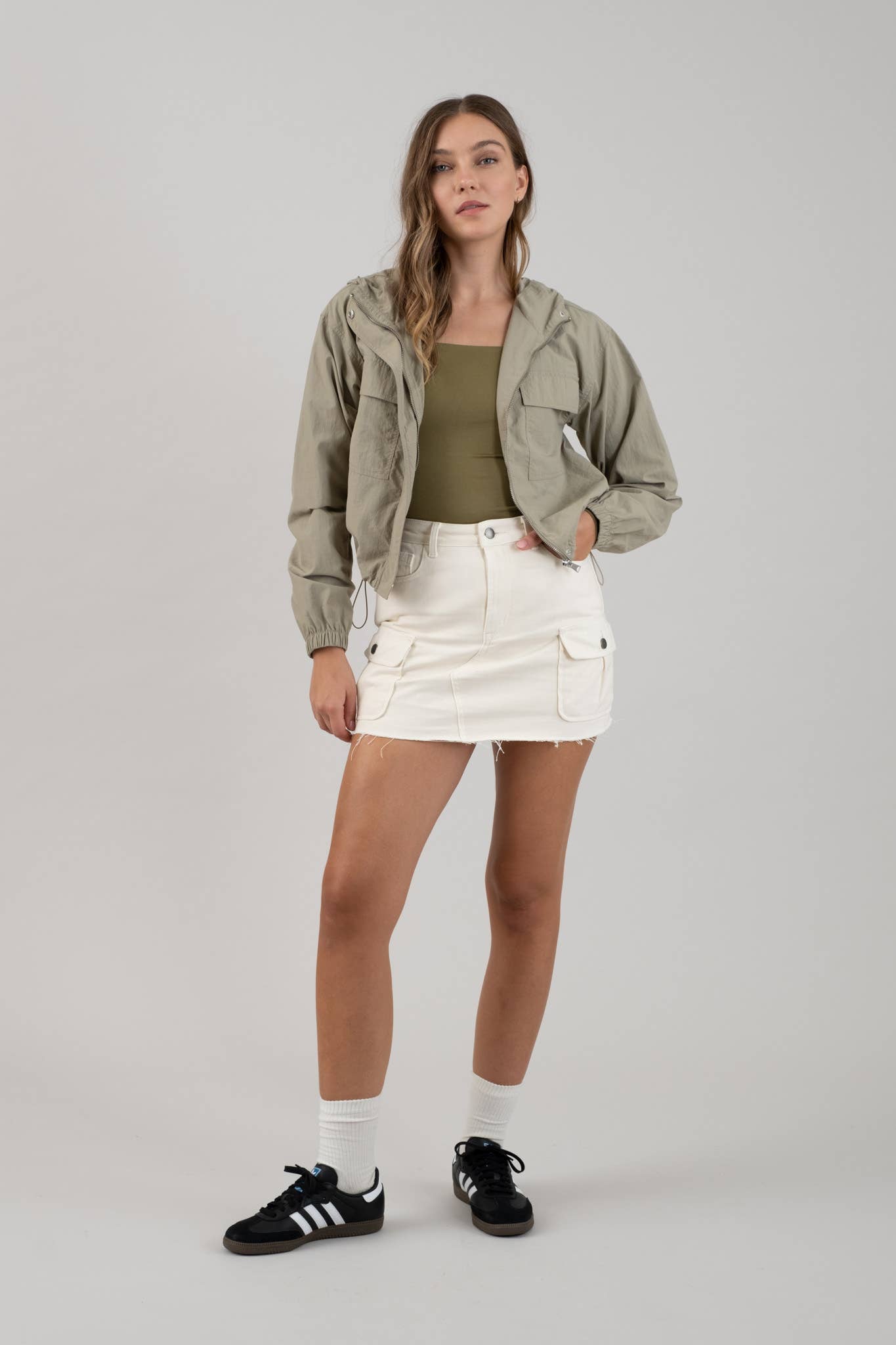 City Breeze Cropped Windbreaker