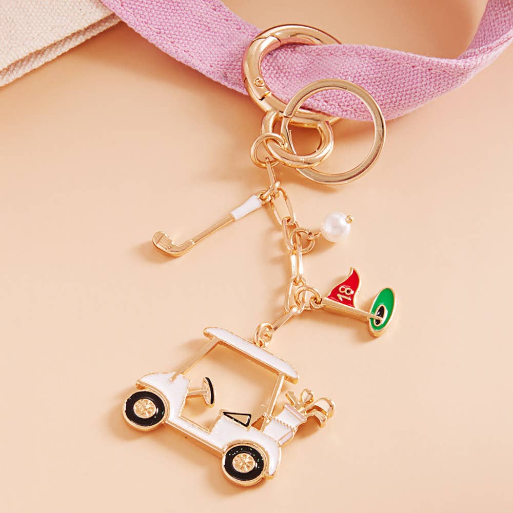 Golf Cart Club Bag Charm
