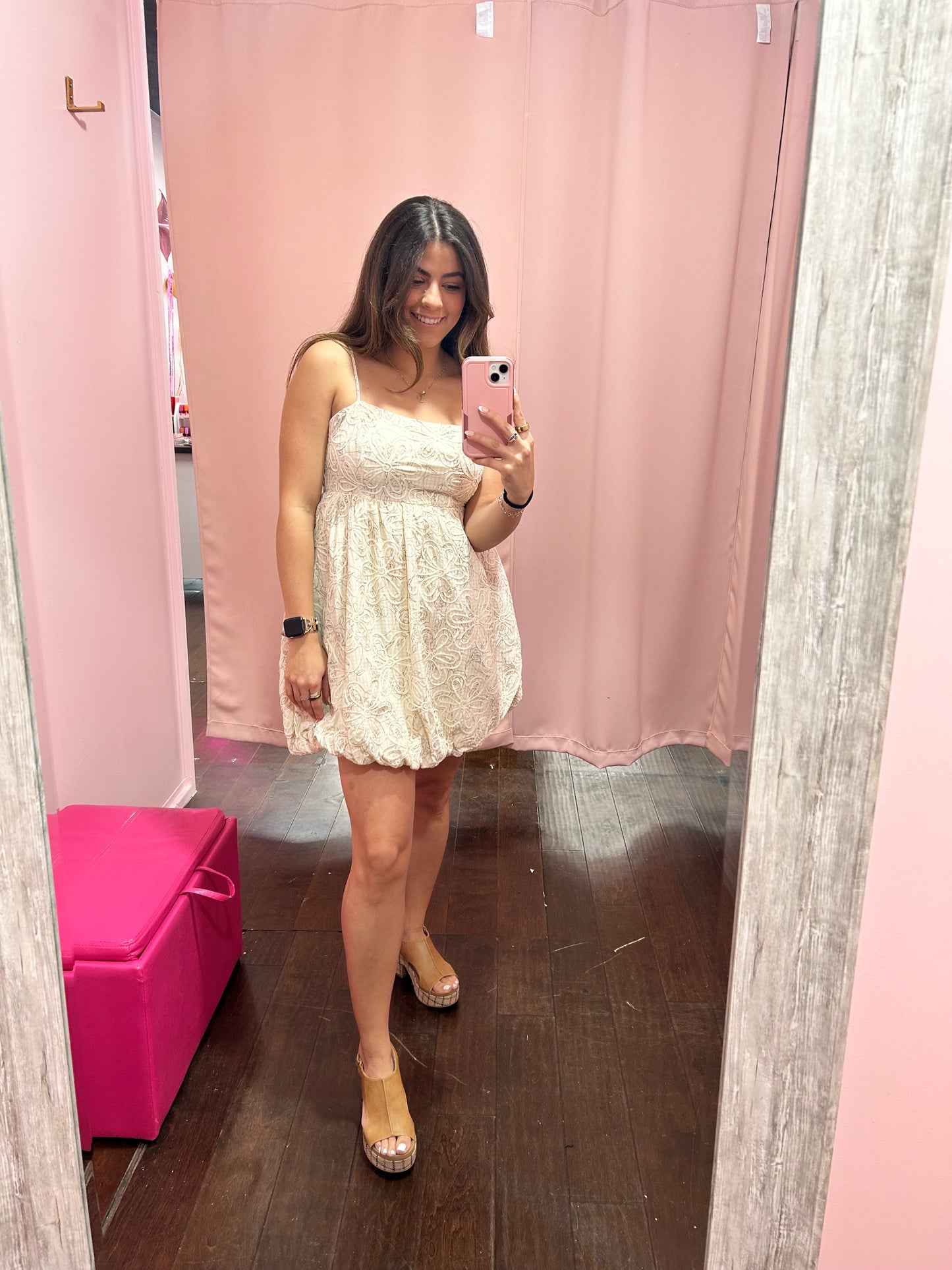 Buttercream Bloom Mini Dress