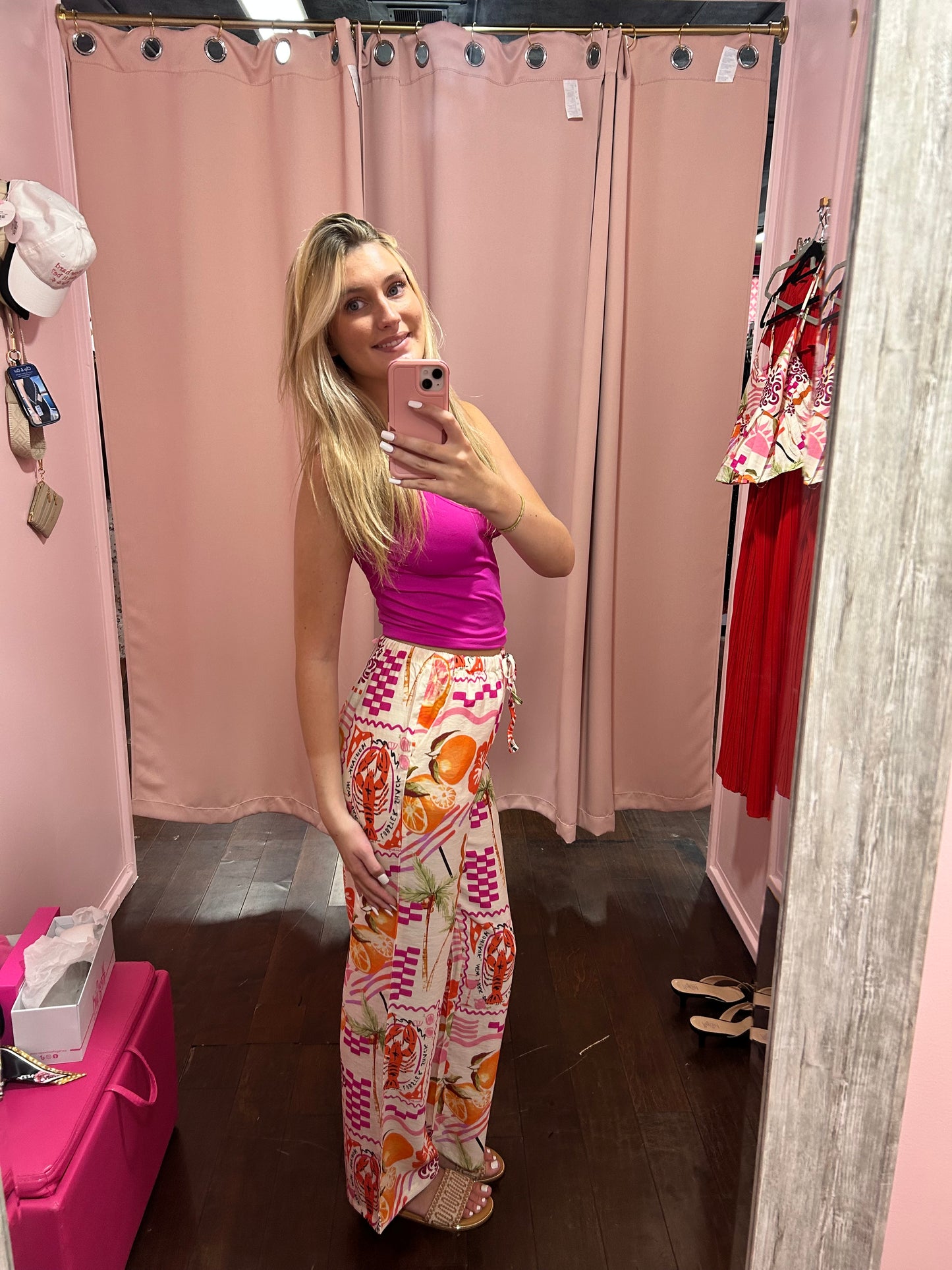 Tropical Postcard Wide Leg Pants