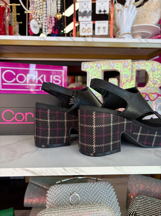 The Plaid Chic Wedge