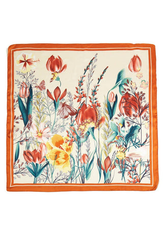 Floral Garden Bandana - Orange