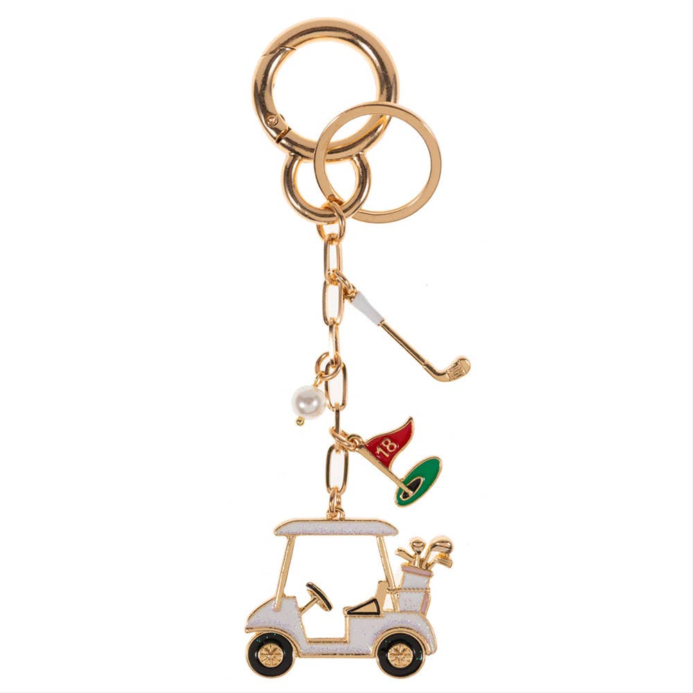 Golf Cart Club Bag Charm