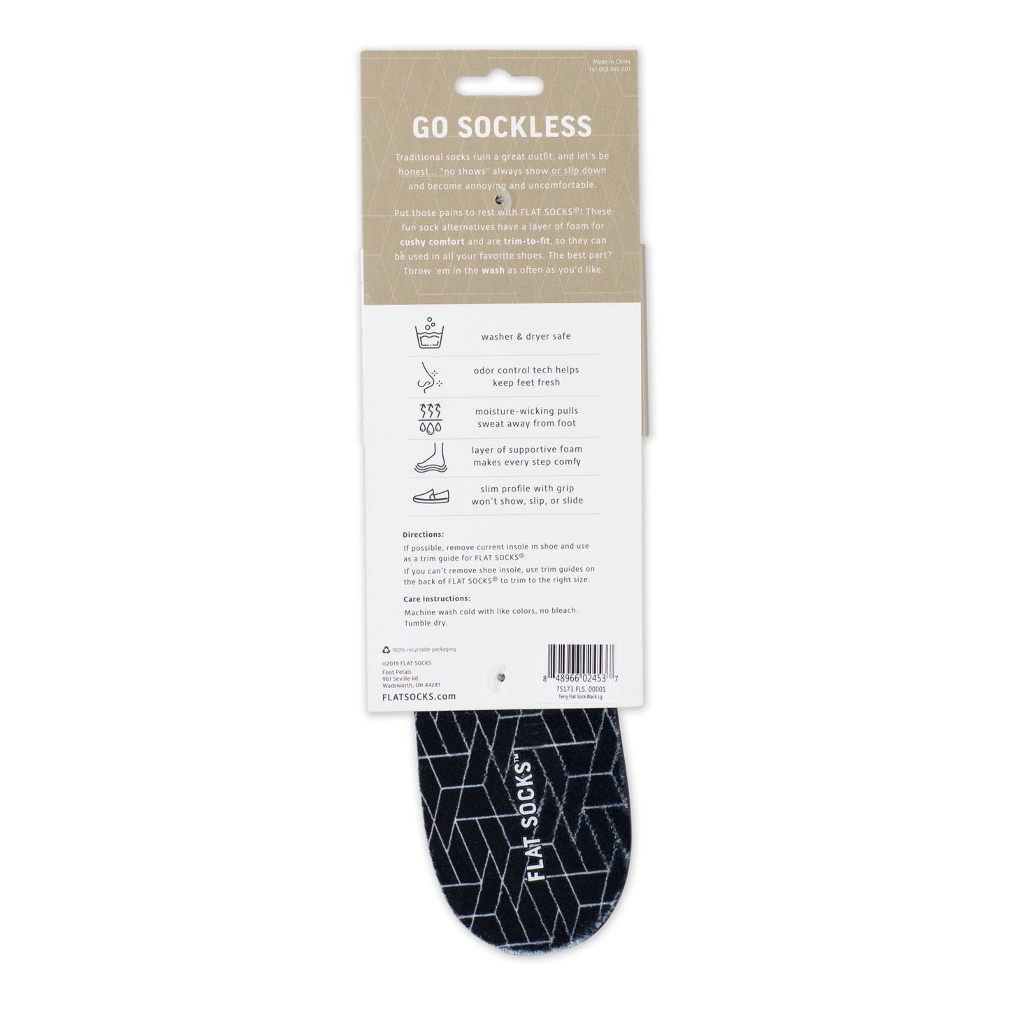 Flat Socks Black