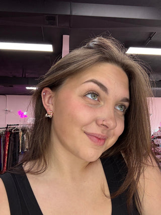 Pave Golf Cart Stud Earrings