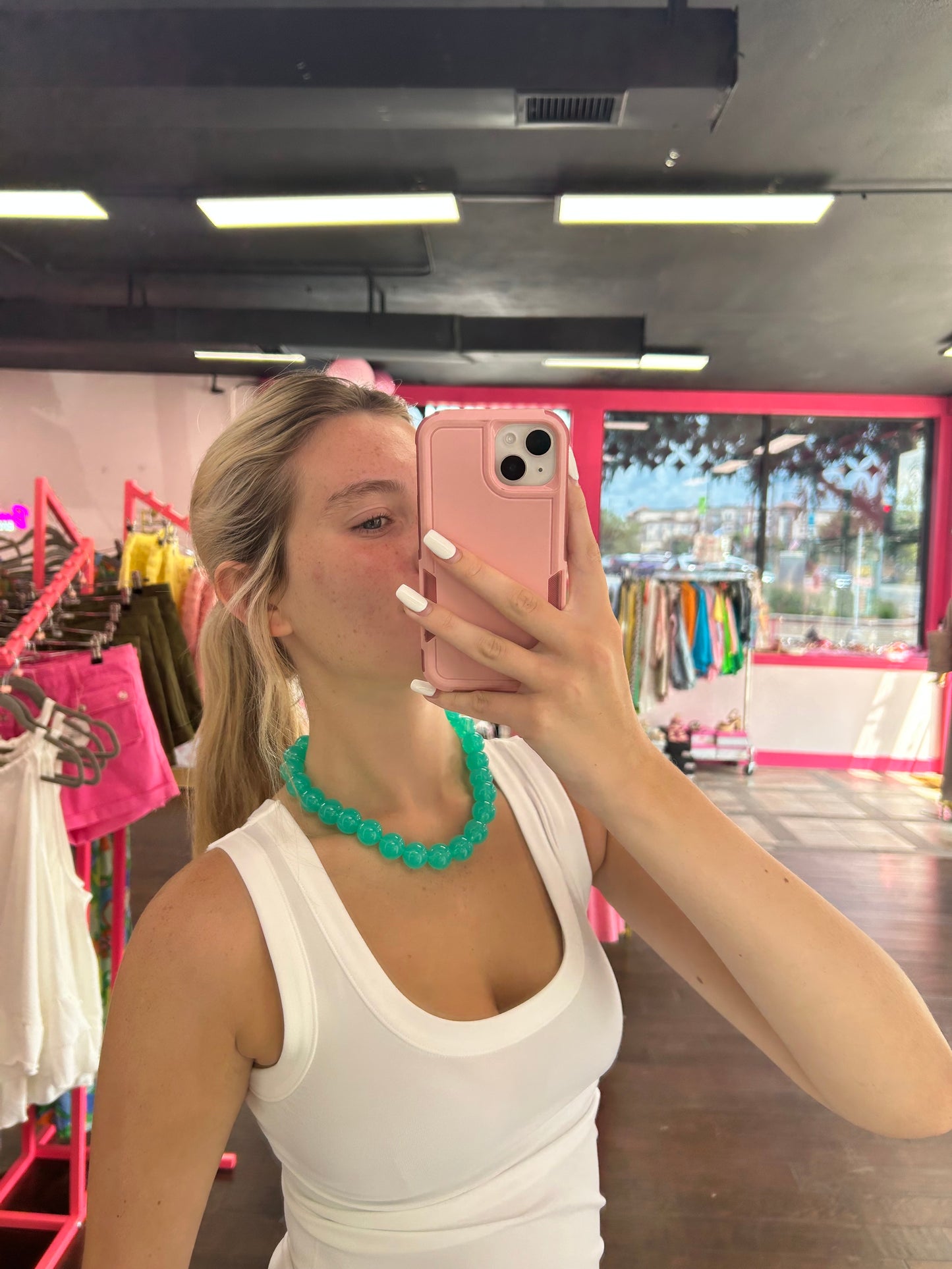 Pop of Color Beaded Necklace