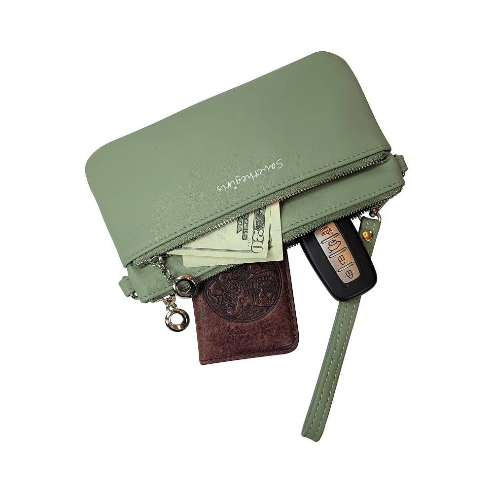 RFID Touchscreen Purse Sage