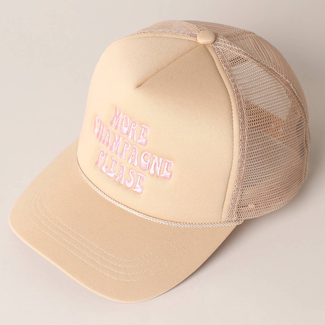 More Champagne Trucker Cap