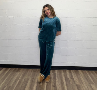 Velvet Top Teal